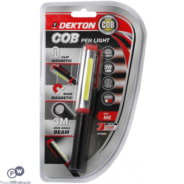 Dekton Inspection Led Cob Wide Angle Pen Light 3m