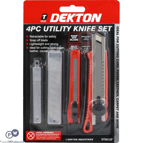 DEKTON 2PC KNIFE + 6PC BLADES