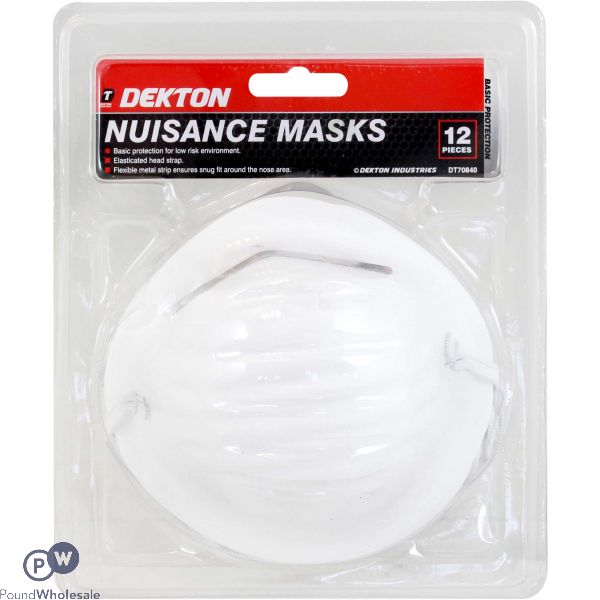 Dekton 12pc Nuisance Dust Mask Set