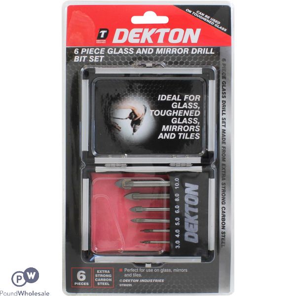 DEKTON 6 PIECE GLASS DRILL SET