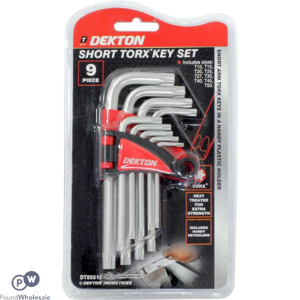 Dekton 9 Piece Short Torx Key Set