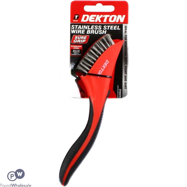 Dekton Soft Grip Stainless Steel Wire Brush