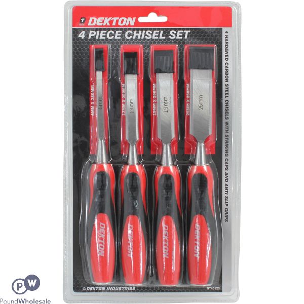 Dekton Assorted Chisel Set 4 Pack