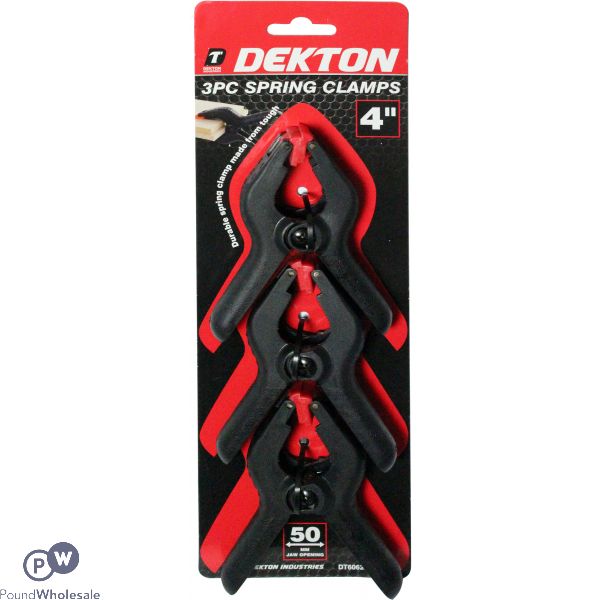 DEKTON SPRING CLAMPS 4" 3 PACK