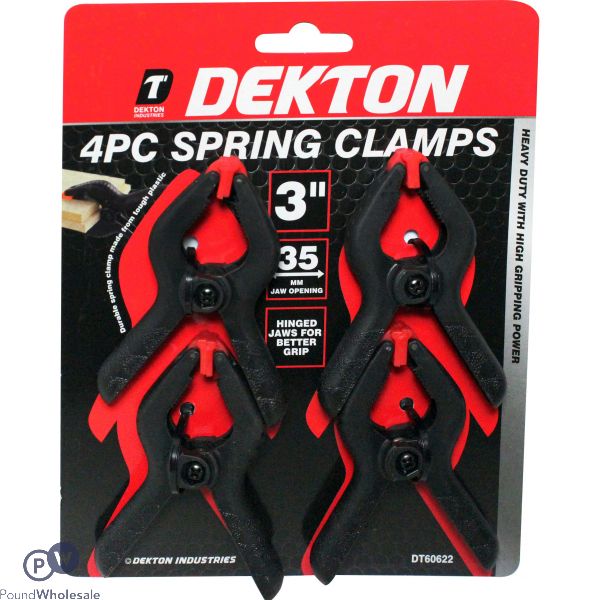 DEKTON SPRING CLAMPS 3" 4 PACK