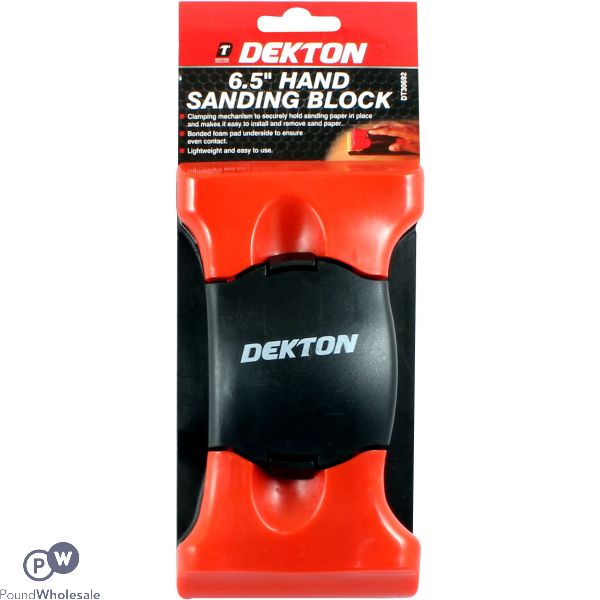 DEKTON HAND SANDING BLOCK 6.5"