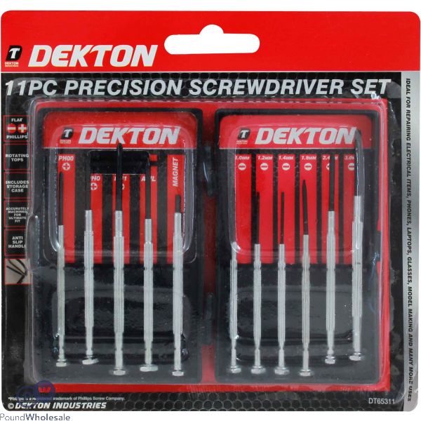 Dekton Precision Screwdriver Set 11 Piece
