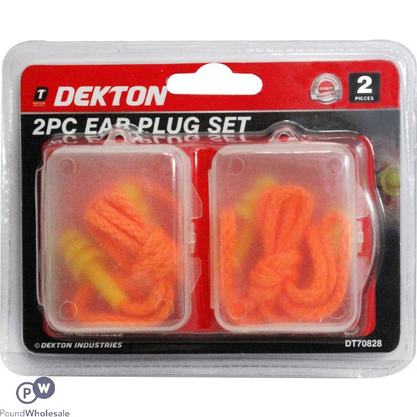 Dekton 2 Piece Ear Plug Set
