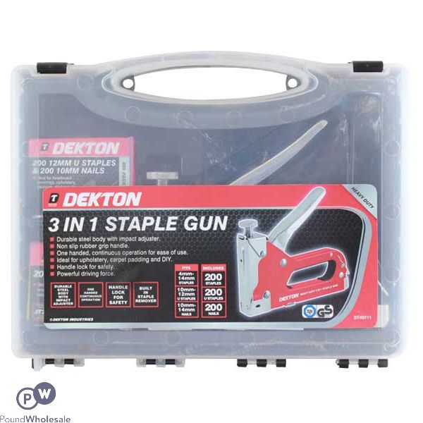 Dekton 3 In 1 Staple Gun