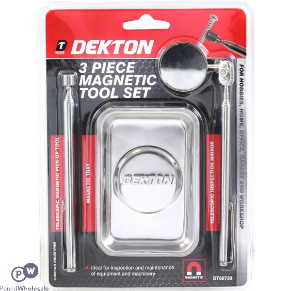 DEKTON 3 PIECE MAGNETIC TOOL SET