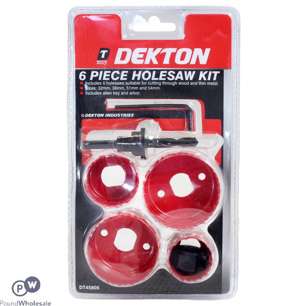 Dekton Holesaw Kit 6pc