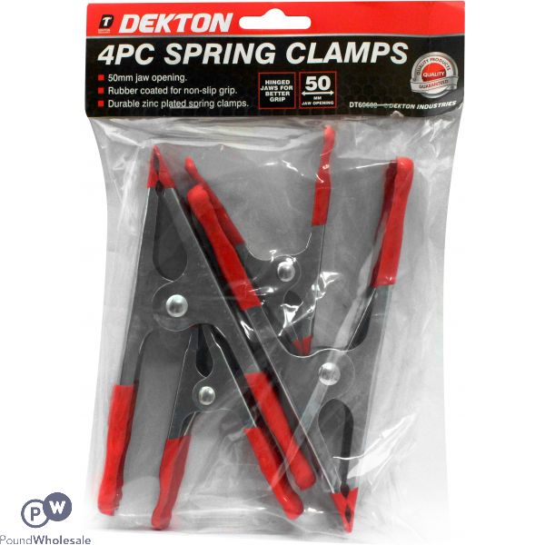 DEKTON 4 PIECE SPRING CLAMPS SET