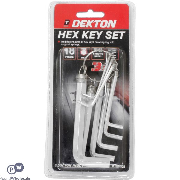 DEKTON HEX KEY SET 10PC