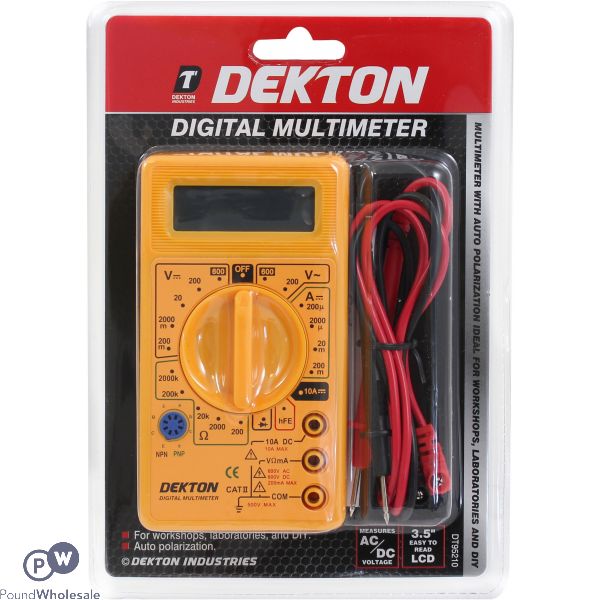 Dekton AC/DC Digital Multimeter