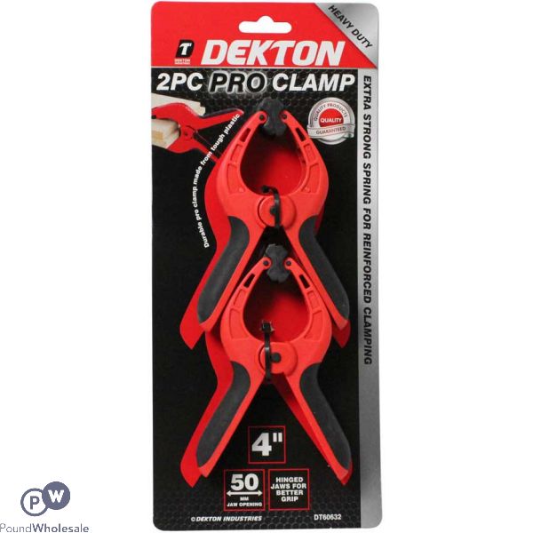 DEKTON PRO CLAMP 4" 2 PACK