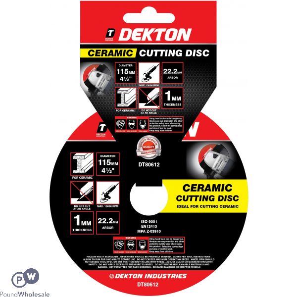 Dekton 2300mm Ultra Thin Metal Cutting Disc