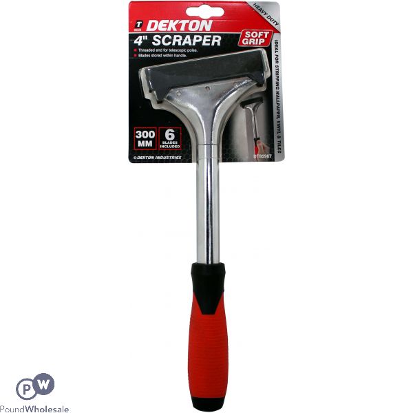 Dekton Soft Grip 4" Heavy Duty Scraper 300mm