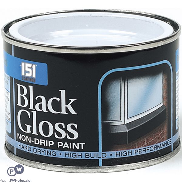 151 BLACK GLOSS NON-DRIP PAINT 180ML