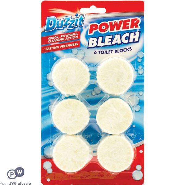 Duzzit Power Bleach Toilet Blocks 6 Pack