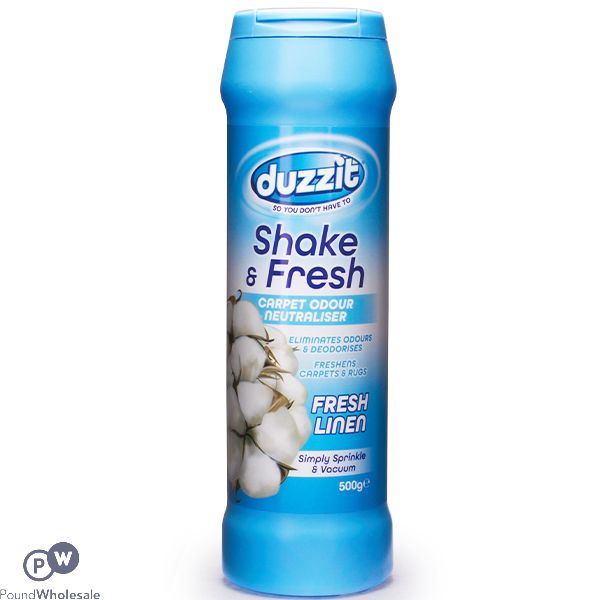 Duzzit Shake & Fresh Carpet Odour Neutraliser Fresh Linen 500g