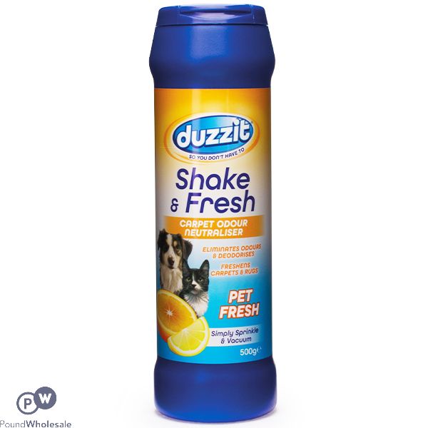 Duzzit Shake & Fresh Pet Fresh Carpet Odour Neutraliser 500g