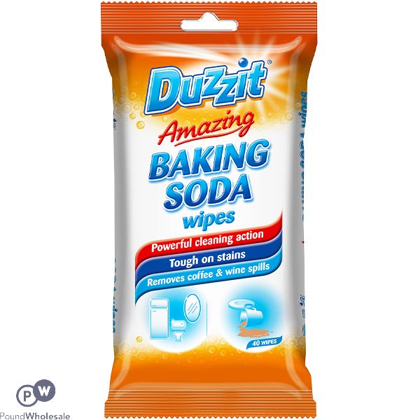 Duzzit Amazing Baking Soda Wipes 40 Pack