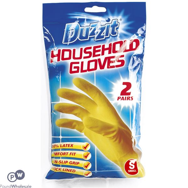 Duzzit Household Gloves Small 2 Pack