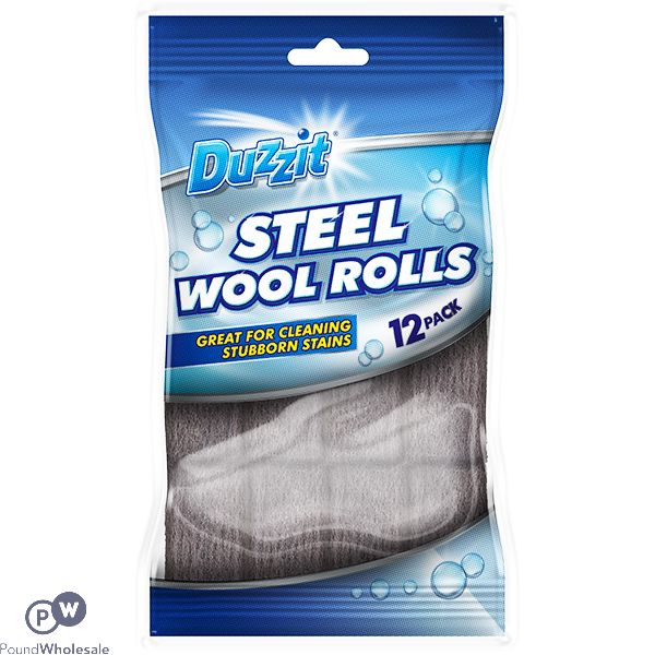 Duzzit Steel Wool Rolls 12 Pack