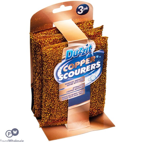 Duzzit Copper Scourers 3 Pack Cdu