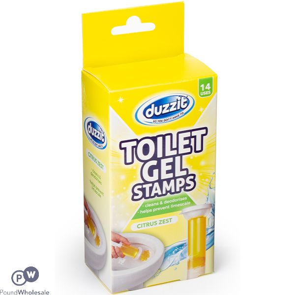 Duzzit Citrus Zest Toilet Gel Stamps 14 Uses