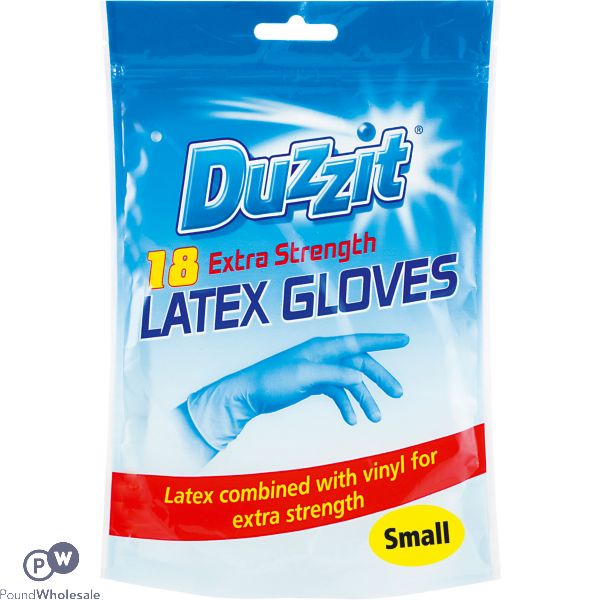 Duzzit Latex Gloves Large 18 Pack