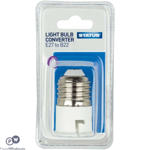 Status Light Bulb Converter E27 To B22