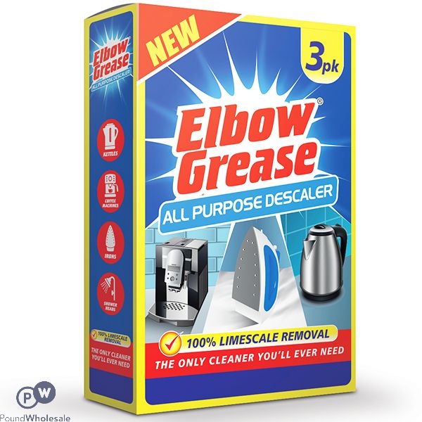 Elbow Grease All Purpose Descaler 25ml 3 Pack