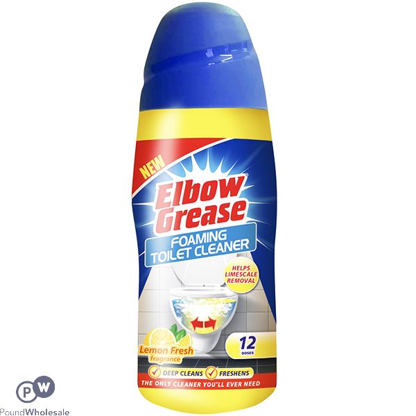 ELBOW GREASE LEMON FRESH FOAMING TOILET CLEANER 500G