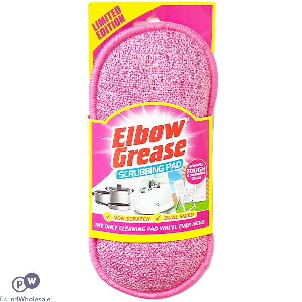 Elbow Grease Dual-sided Pink Scrubbing Pad Cdu