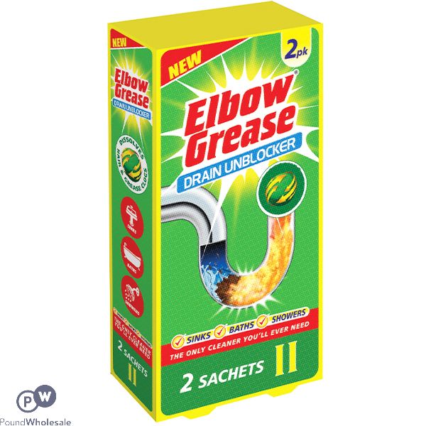 Elbow Grease Drain Unblocker Sachet 2 Pack