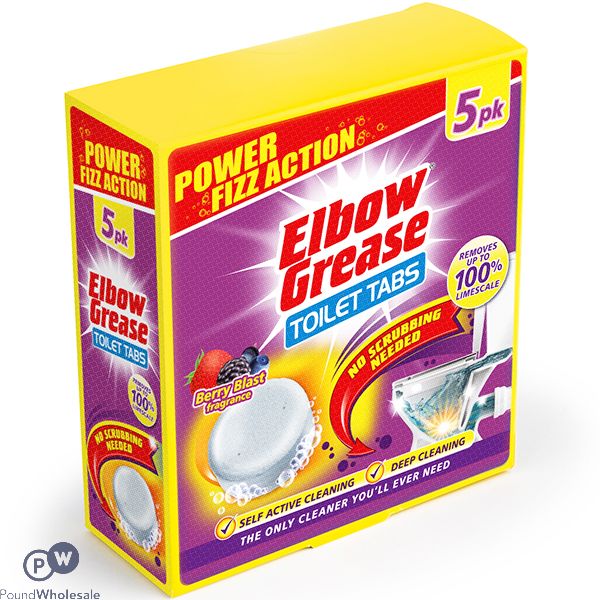 Elbow Grease Berry Blast Toilet Tablets 30g 5 Pack