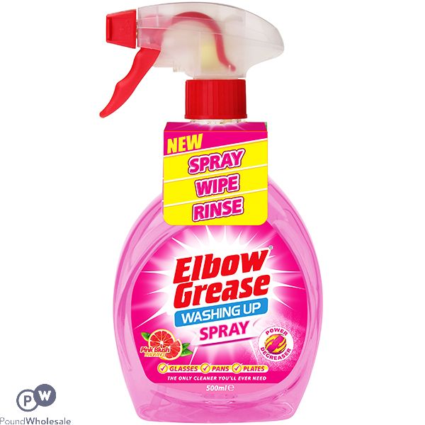 Elbow Grease Pink Blush Washing Up Spray 500ml