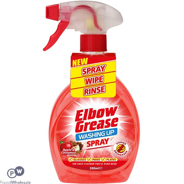 Elbow Grease Apple & Cinnamon Washing Up Spray 500ml