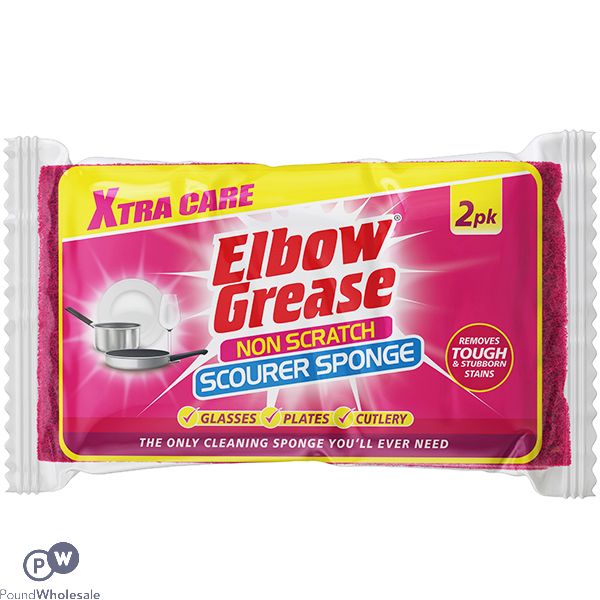 Elbow Grease Non-scratch Scourer Sponge 2 Pack