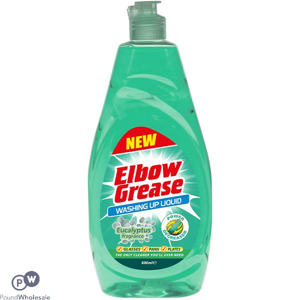 Elbow Grease Eucalyptus Washing Up Liquid 600ml