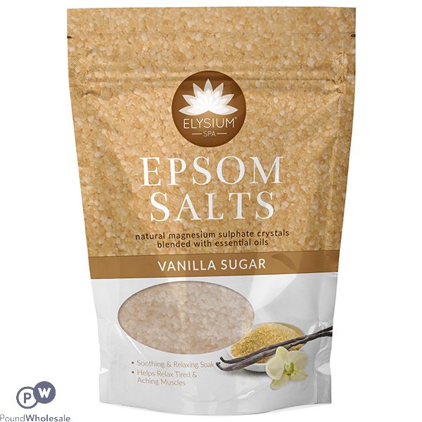 ELYSIUM EPSOM BATH SALTS VANILLA SUGAR 450G