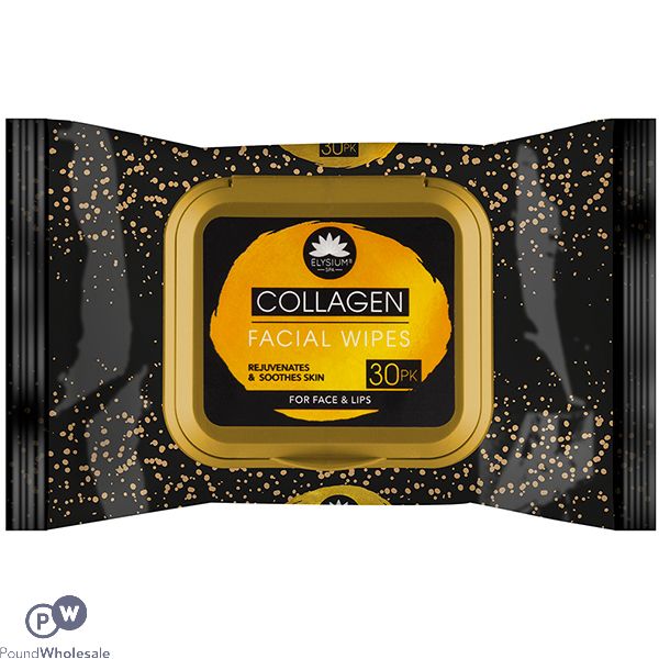 ELYSIUM COLLAGEN FACIAL WIPES 30 PACK