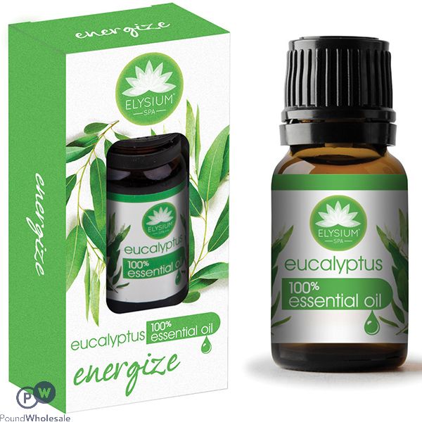 ELYSIUM AROMATHERAPY ENERGIZE EUCALYPTUS 100% ESSENTIAL OIL 10ML