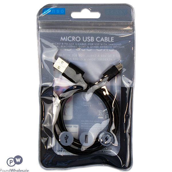 ZENSO BLACK USB CABLE 1M