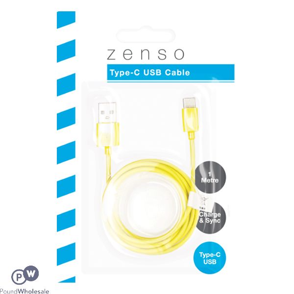 Zenso Type-c Usb Cable 1m Assorted Colours