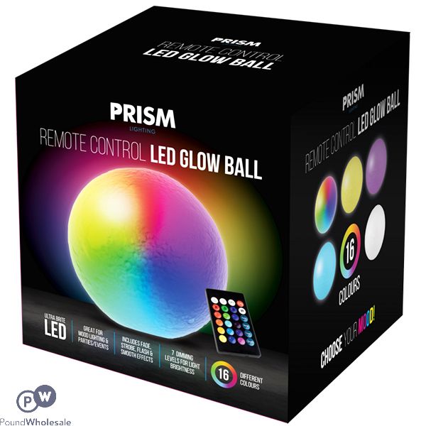 Prism Remote Control Led Glow Ball Moon Light