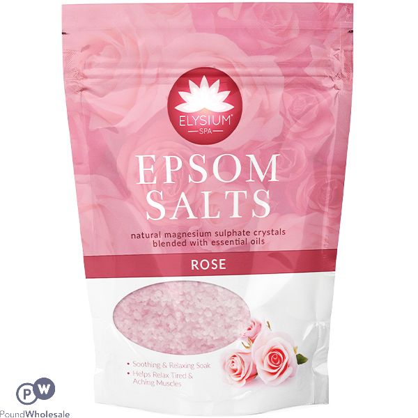 ELYSIUM SPA ROSE EPSOM BATH SALTS 450G