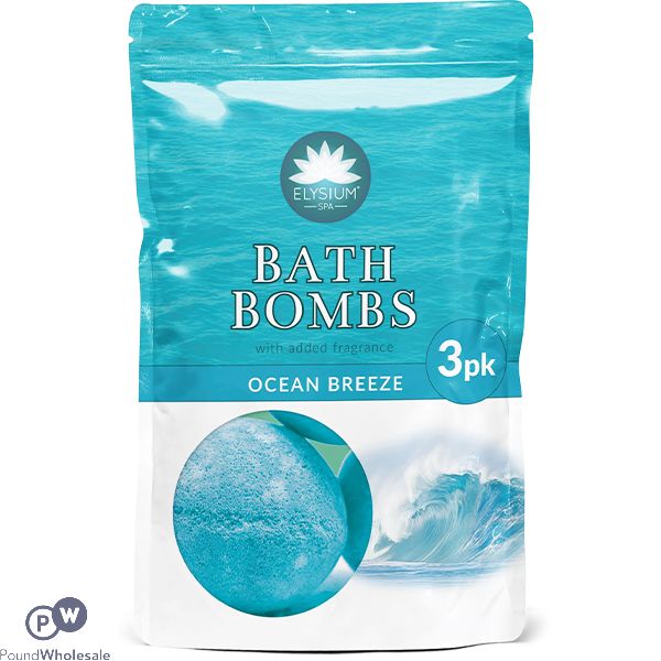 Elysium Spa Ocean Breeze Bath Bombs 3 Pack