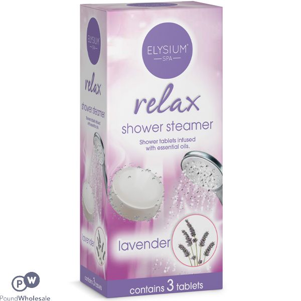 Elysium Spa Relax Lavender Shower Steamer Tablets 3 Pack